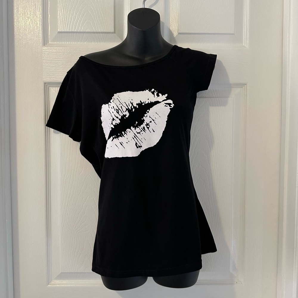 Rolling Stones Women’s T-shirt one shoulder down